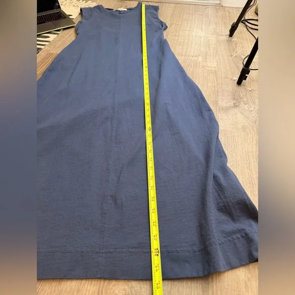 Free People Beach Simone Midi Dress Navy Small - Picture 8 of 9